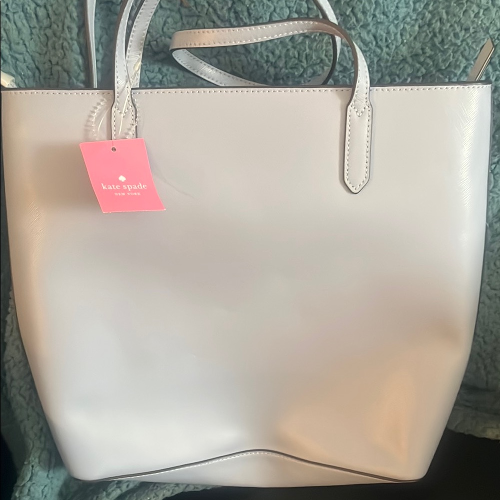 Kate Spade Saffino Leather Tote In Horizon Blue